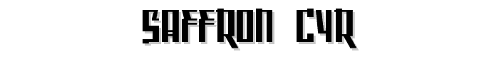 Saffron_Cyr font