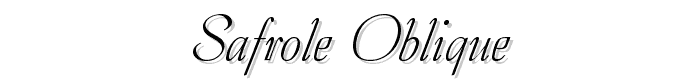 Safrole%20Oblique font