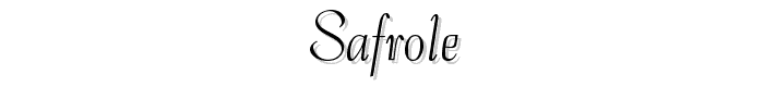 Safrole font