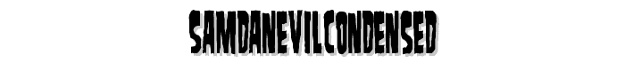 SamdanEvilCondensed font