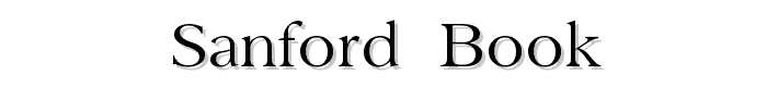 Sanford%20%20Book font