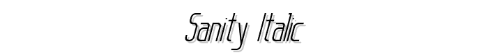 Sanity%20Italic font