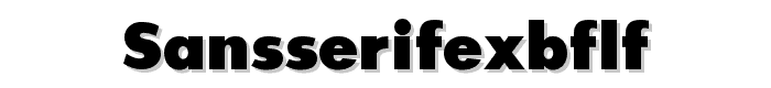 SansSerifExbFLF font