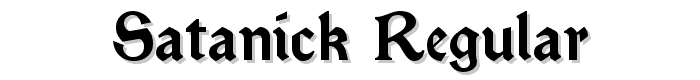 Satanick%20Regular font