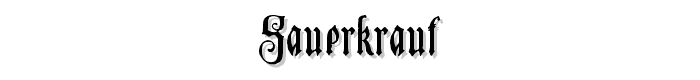 Sauerkraut font