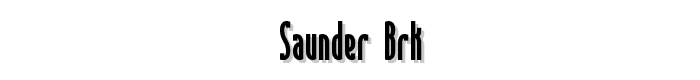 Saunder%20BRK font