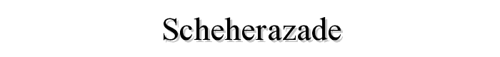 Scheherazade font