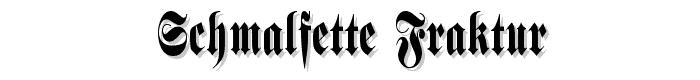 Schmalfette%20Fraktur font