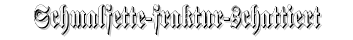 Schmalfette%20Fraktur%20Schattiert font