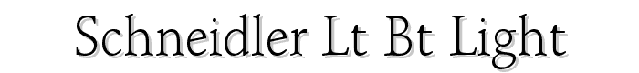 Schneidler%20Lt%20BT%20Light font