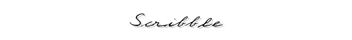 Scribble font