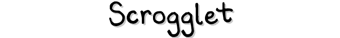 Scrogglet font