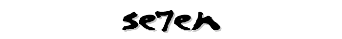 Se7en font