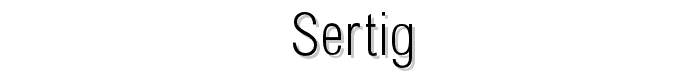 Sertig font