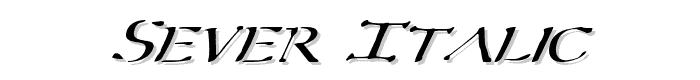 Sever%20Italic font