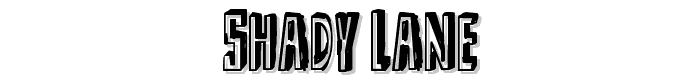 Shady%20Lane font