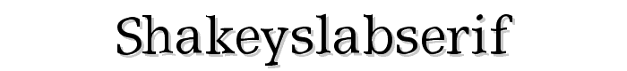 ShakeySlabserif font