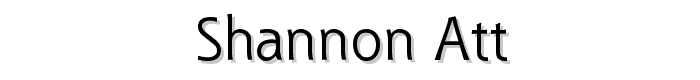 Shannon%20ATT font