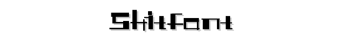 Shitfont font