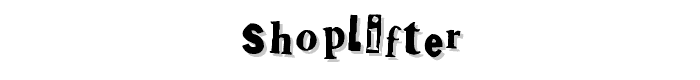 Shoplifter font