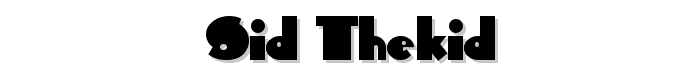 Sid-theKid font