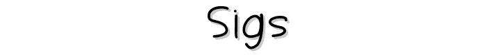 Sigs font