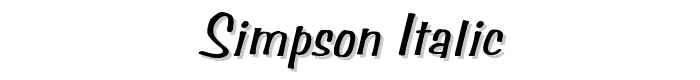 Simpson%20Italic font