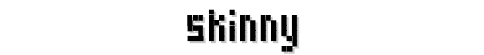 Skinny font