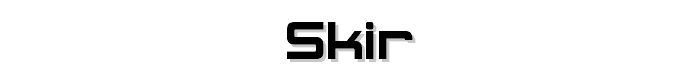 Skir font