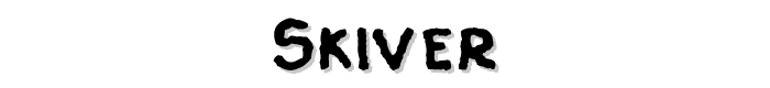 Skiver font