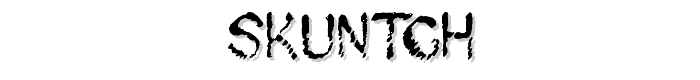 Skuntch font