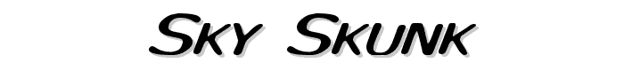 Sky%20Skunk font