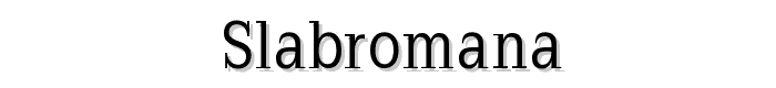 SlabRomana font