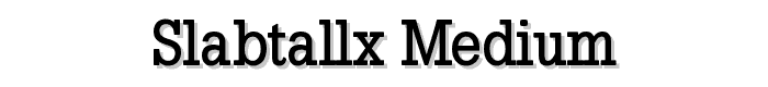 SlabTallX-Medium font