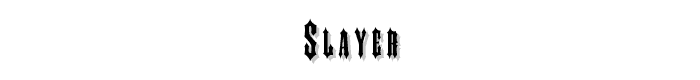 Slayer font