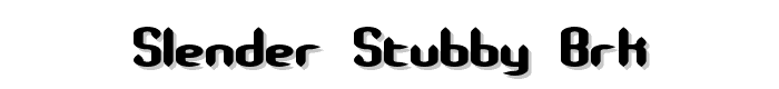 Slender%20Stubby%20BRK font