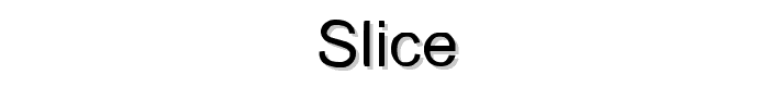 Slice font