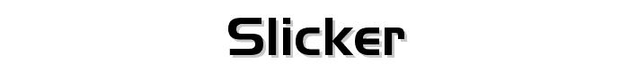 Slicker font