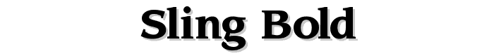 Sling%20Bold font