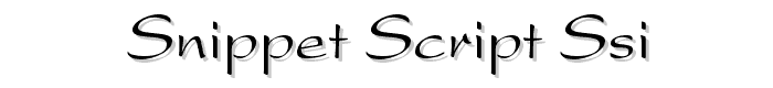 Snippet%20Script%20SSi font