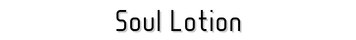 Soul%20Lotion font