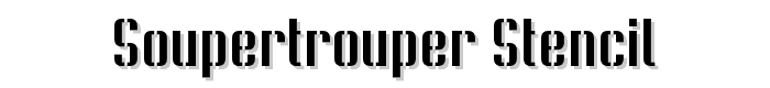 Soupertrouper%20Stencil font