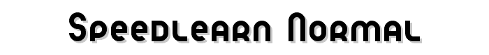 Speedlearn%20Normal font