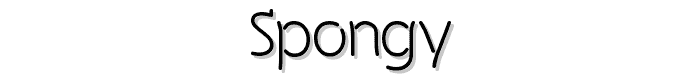 Spongy font