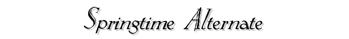 Springtime_Alternate font