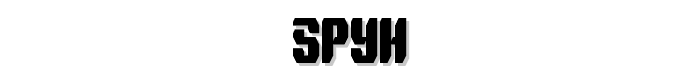 Spyh font