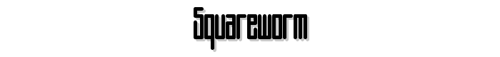 Squareworm font