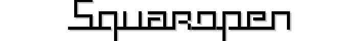 Squaropen font