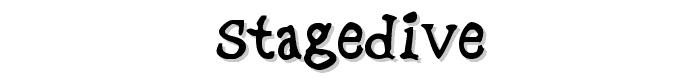 StageDive font