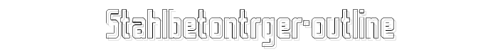 Stahlbetontrger-Outline font